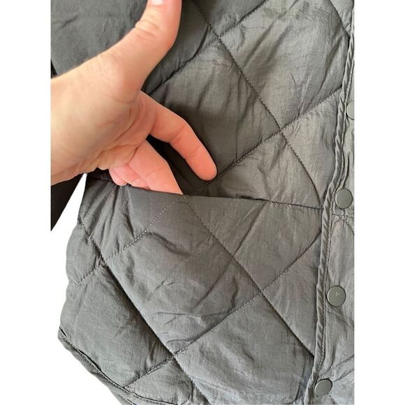 ZARA WATER-REPELLENT QUILTED BOMBER JACKET Black size 4-5 years Snaps - Picture 11 of 11